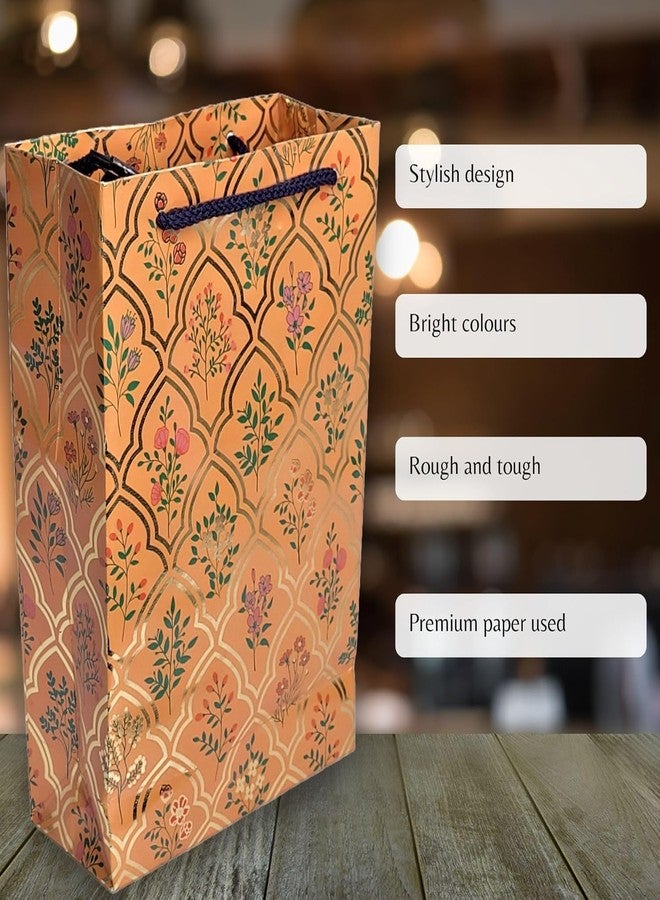 Fonsie Gift Bags - Medium Paper Carry Bags for Gifting With Tissue and Thank You Card - Pack of 10, D-5 - Image 2